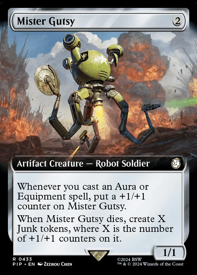 2024 Fallout Mister Gutsy #433 rare card image