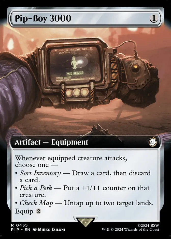 2024 Fallout Pip-Boy 3000 #435 rare card image