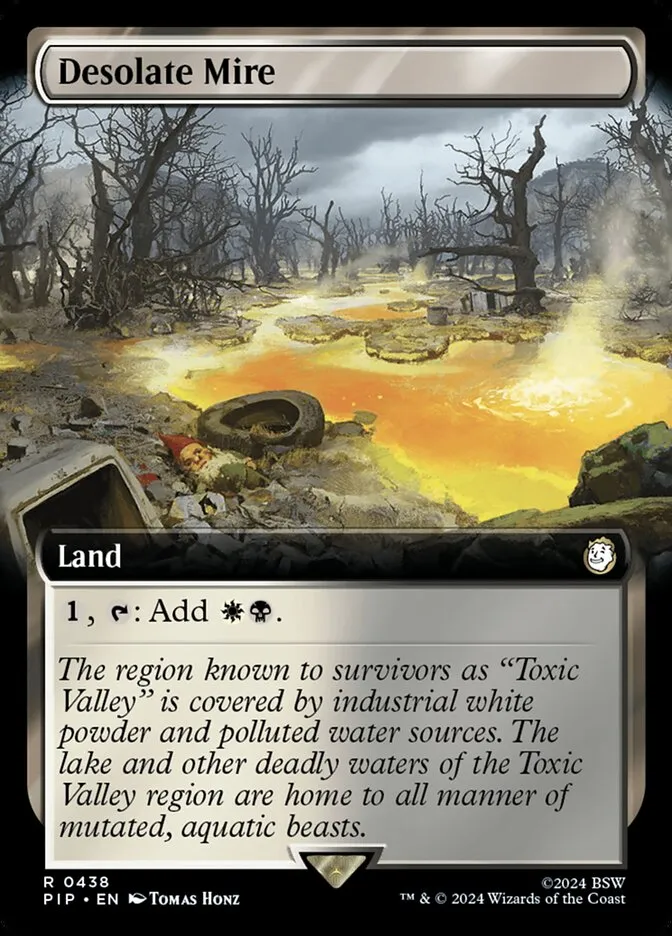 2024 Fallout Desolate Mire [Foil] rare #438 rare card image