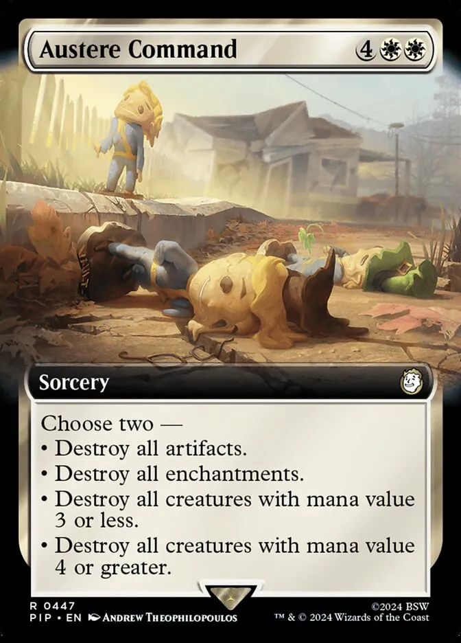 2024 Fallout Austere Command rare #447 rare card image