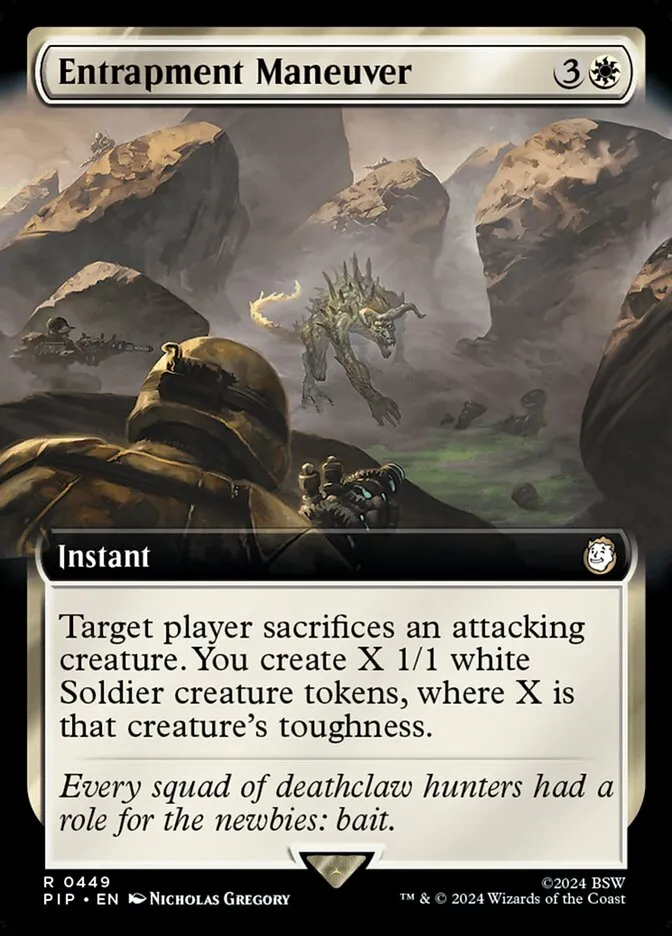2024 Fallout Entrapment Maneuver #449 rare card image