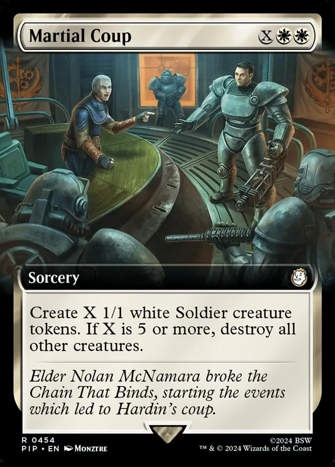 2024 Fallout Martial Coup #454 rare card image