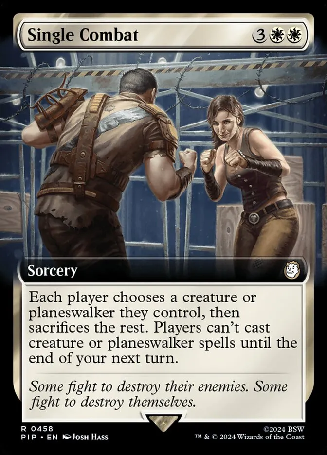 2024 Fallout Single Combat rare #458 rare card image