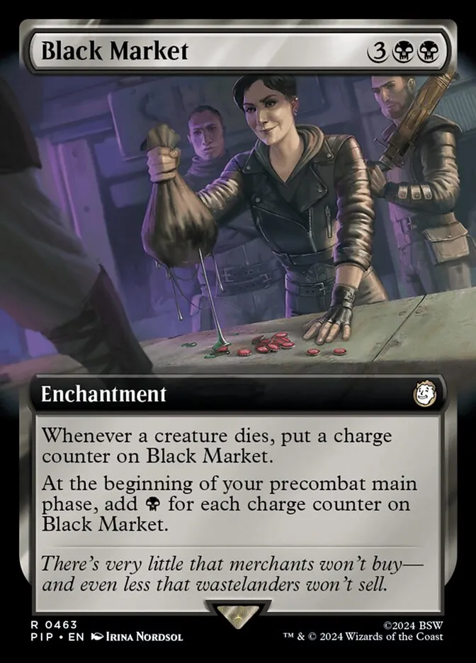 2024 Fallout Black Market #463 rare card image