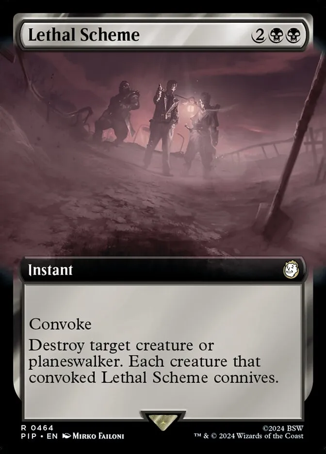 2024 Fallout Lethal Scheme rare #464 rare card image
