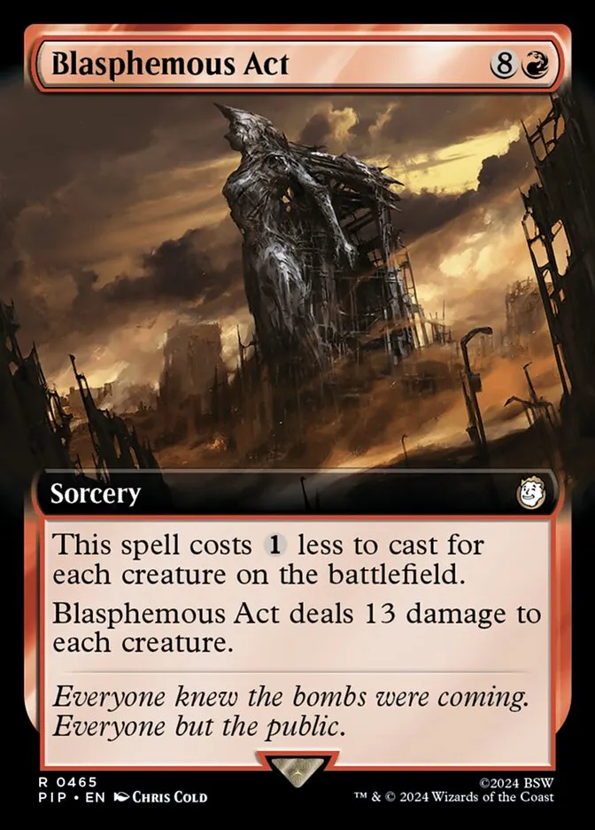 2024 Fallout Blasphemous Act #465 rare card image