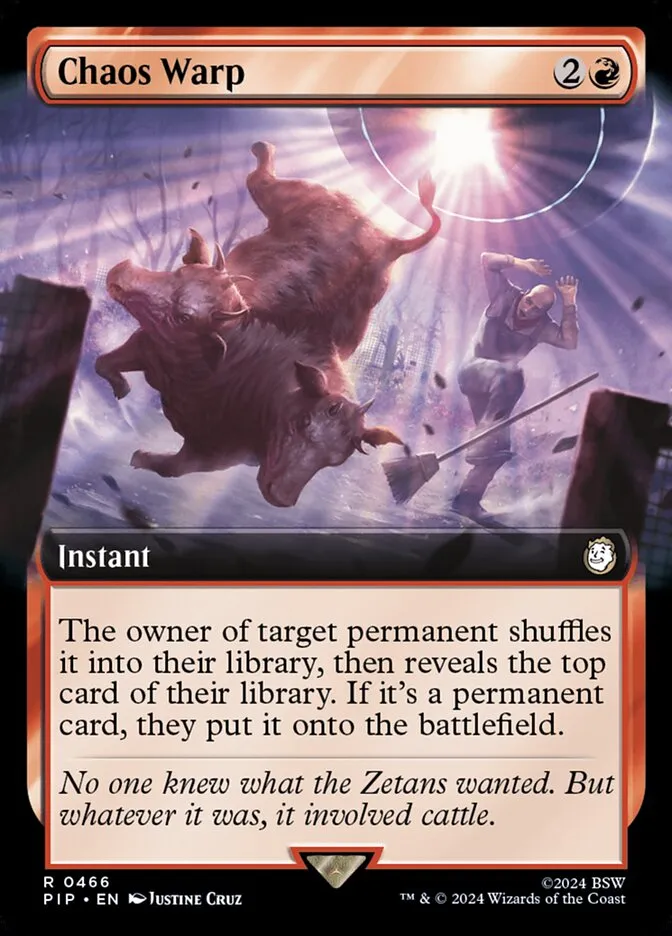 2024 Fallout Chaos Warp #466 rare card image