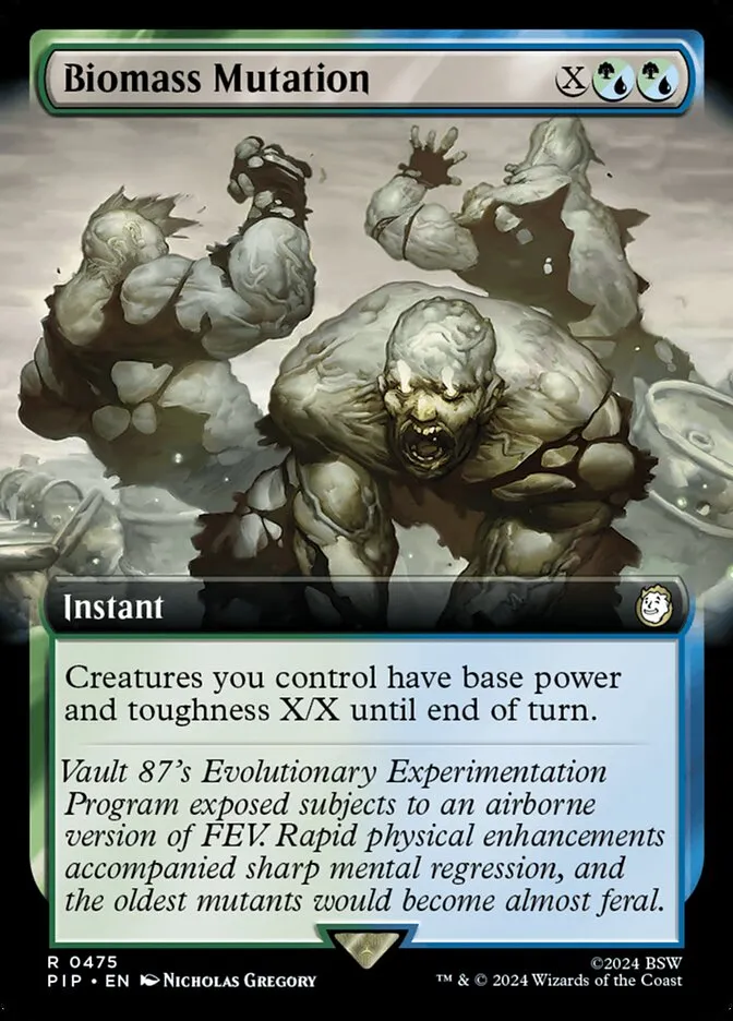 2024 Fallout Biomass Mutation rare #475 rare card image