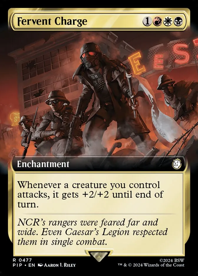2024 Fallout Fervent Charge #477 rare card image