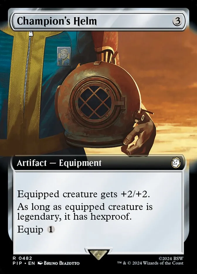 2024 Fallout Champion's Helm #482 rare card image