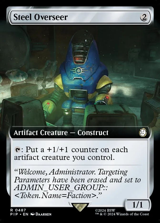 2024 Fallout Steel Overseer #487 rare card image