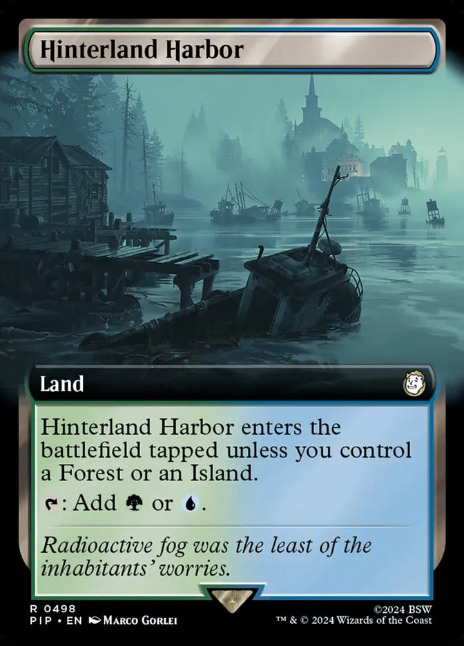 2024 Fallout Hinterland Harbor rare #498 rare card image