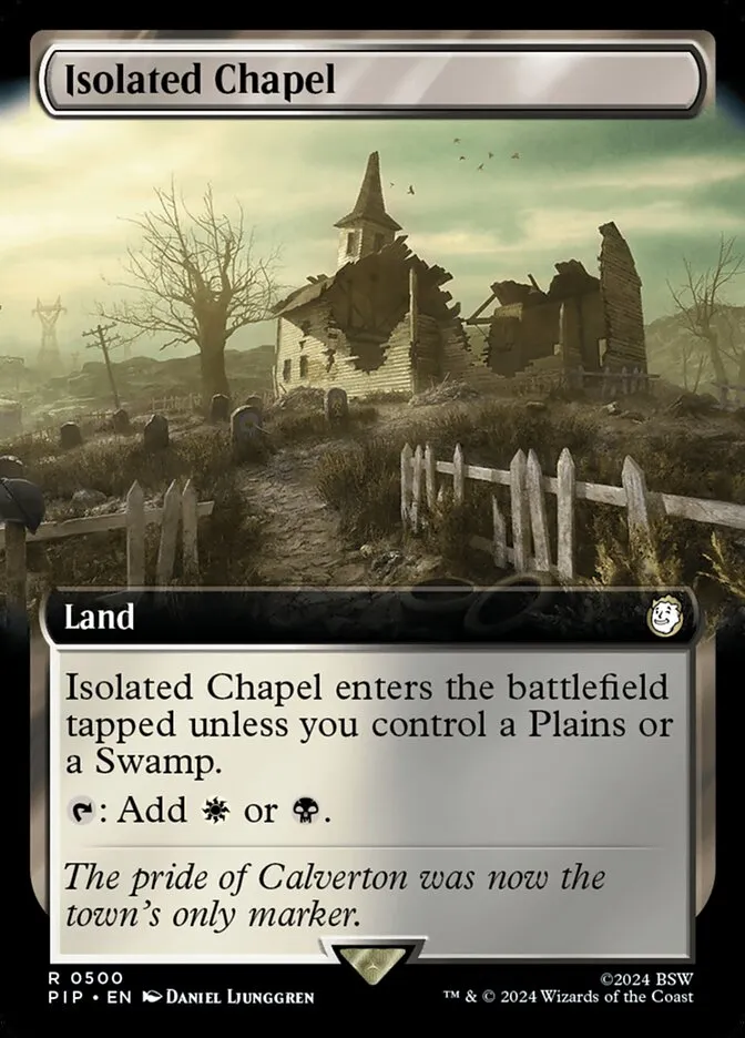 2024 Fallout Isolated Chapel rare #500 rare card image