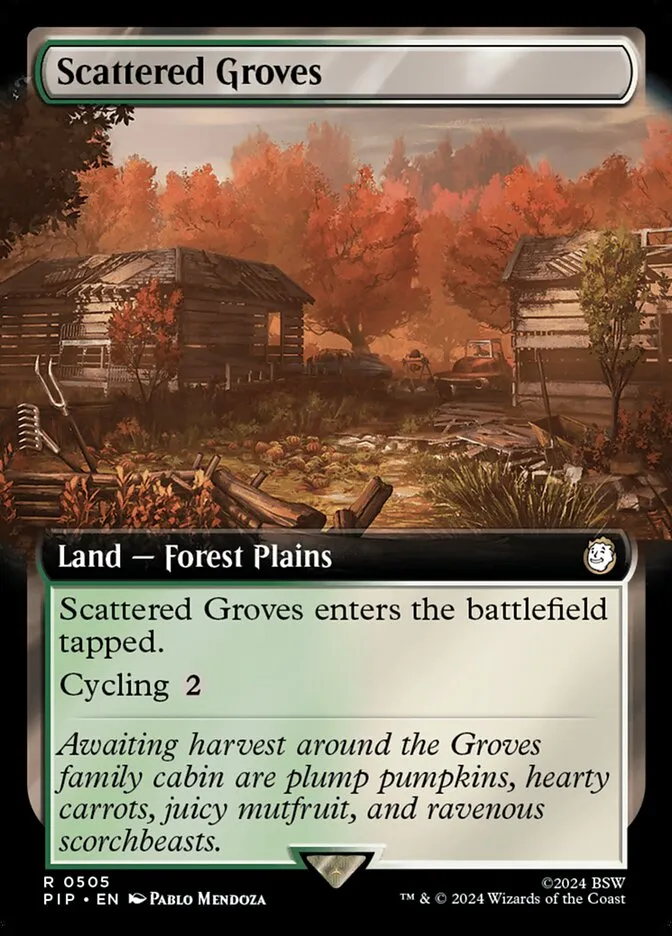 2024 Fallout Scattered Groves rare #505 rare card image
