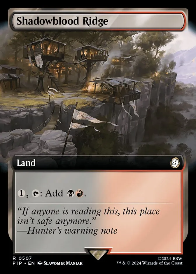 2024 Fallout Shadowblood Ridge rare #507 rare card image