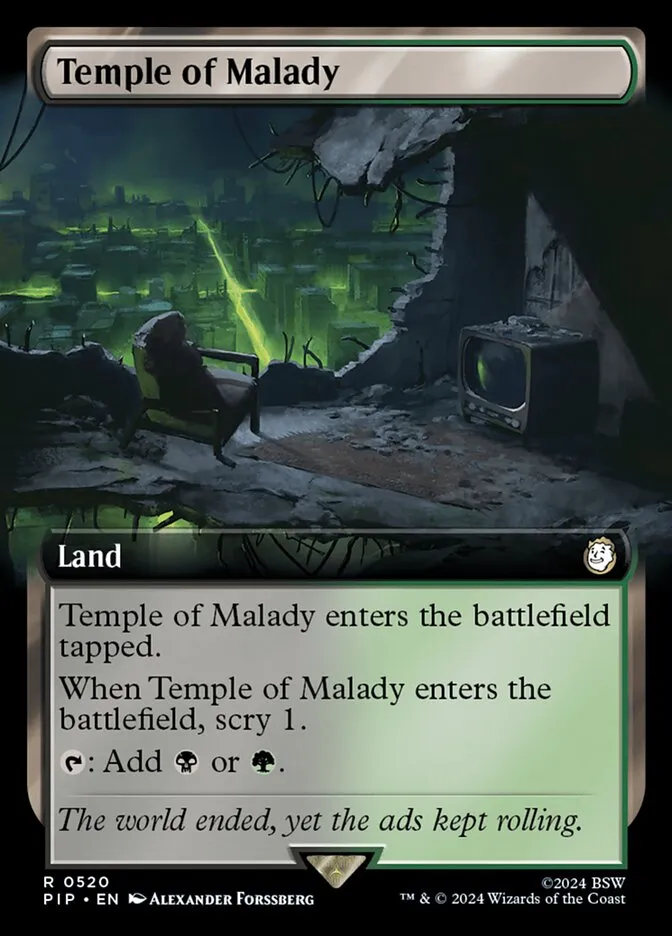 2024 Fallout Temple of Malady rare #520 rare card image