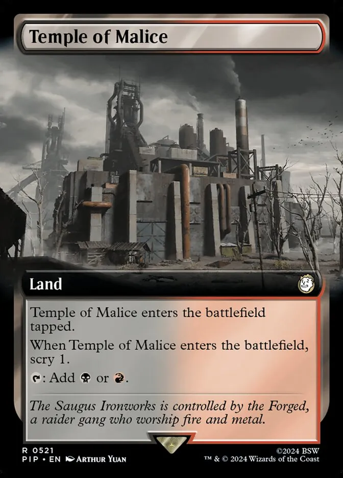2024 Fallout Temple of Malice rare #521 rare card image