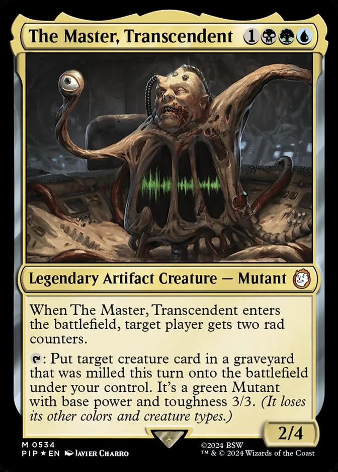 2024 Fallout The Master, Transcendent mythic #534 mythic card image