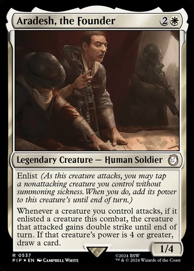 2024 Fallout Aradesh, the Founder #537 rare card image