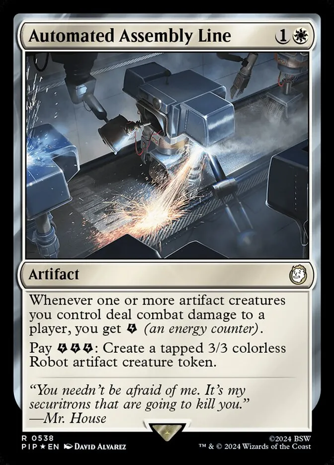 2024 Fallout Automated Assembly Line #538 rare card image