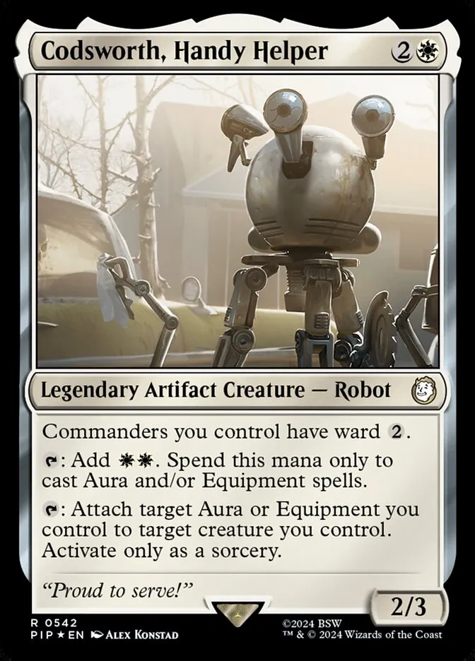 2024 Fallout Codsworth, Handy Helper rare #542 rare card image