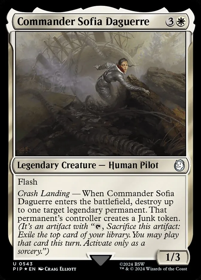2024 Fallout Commander Sofia Daguerre uncommon #543 uncommon card image