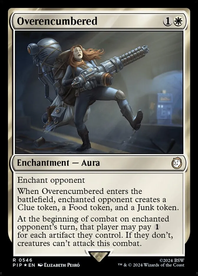 2024 Fallout Overencumbered #546 rare card image
