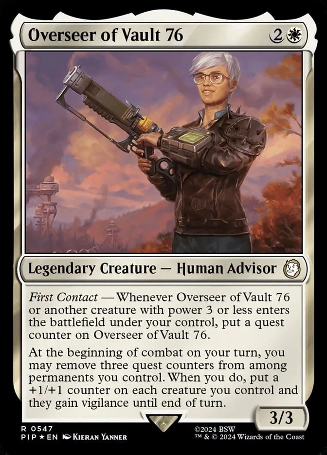 2024 Fallout Overseer of Vault 76 #547 rare card image