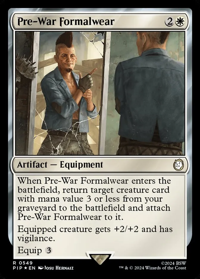 2024 Fallout Pre-War Formalwear #549 rare card image