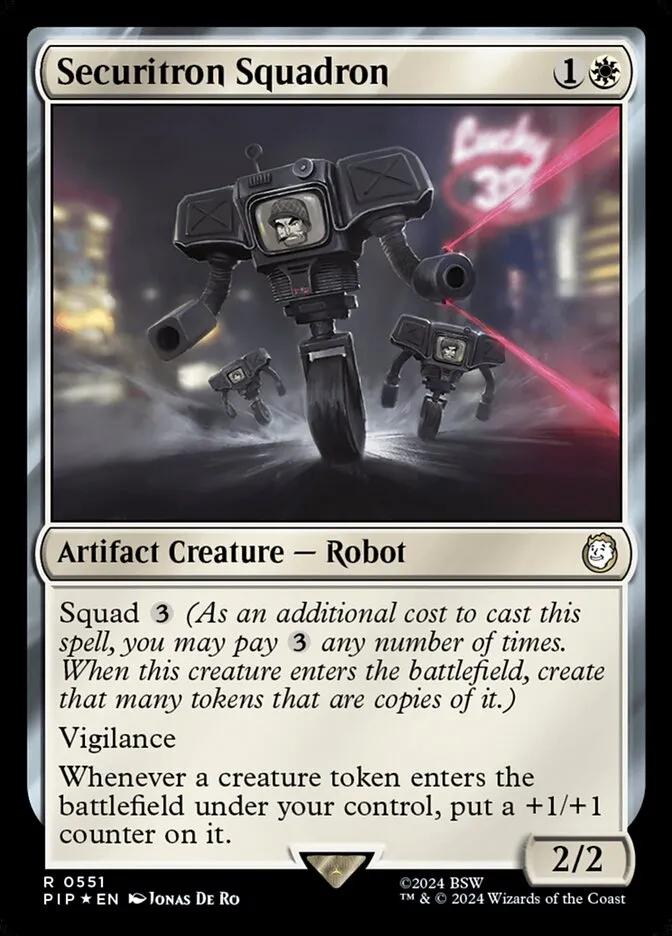 2024 Fallout Securitron Squadron rare #551 rare card image