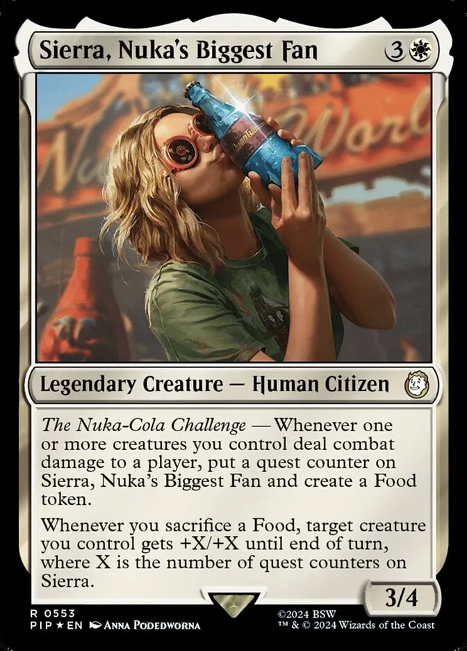 2024 Fallout Sierra, Nuka's Biggest Fan #553 rare card image