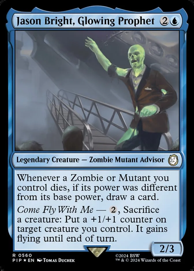 2024 Fallout Jason Bright, Glowing Prophet #560 rare card image