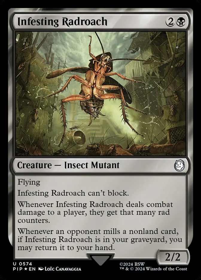 2024 Fallout Infesting Radroach uncommon #574 uncommon card image