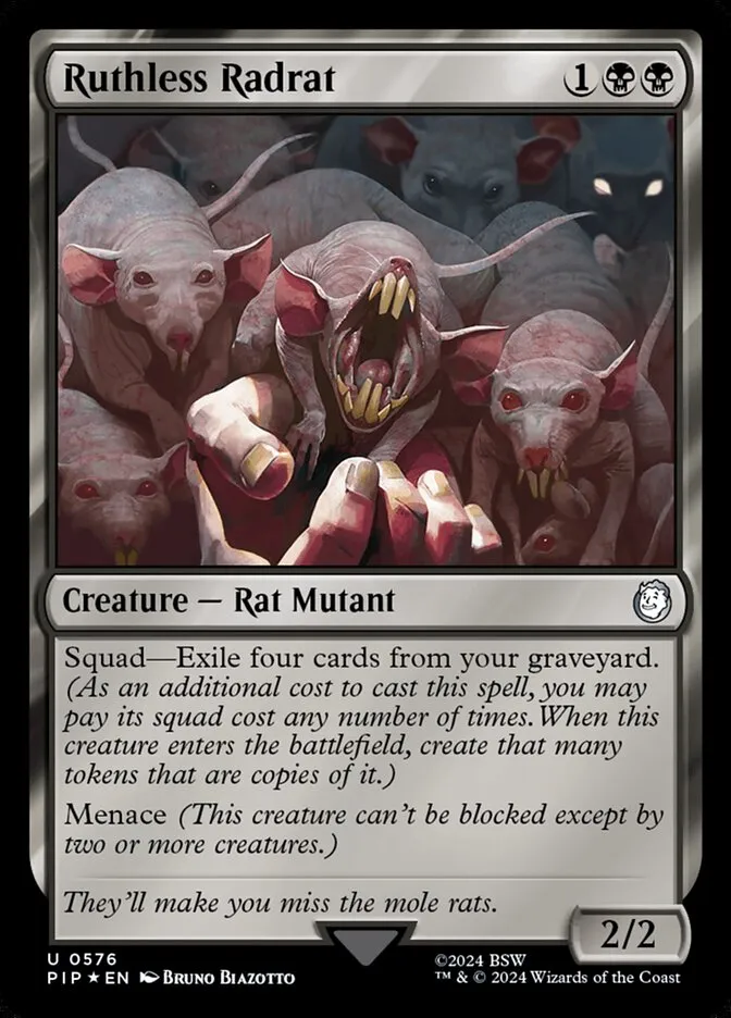 2024 Fallout Ruthless Radrat uncommon #576 uncommon card image