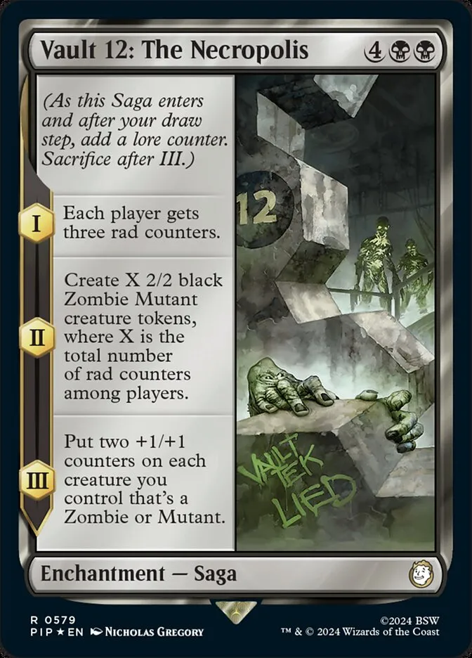 2024 Fallout Vault 12: The Necropolis #579 rare card image