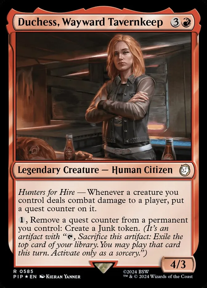 2024 Fallout Duchess, Wayward Tavernkeep #585 rare card image