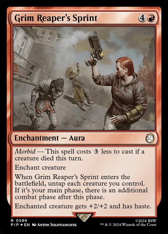 2024 Fallout Grim Reaper's Sprint #586 rare card image