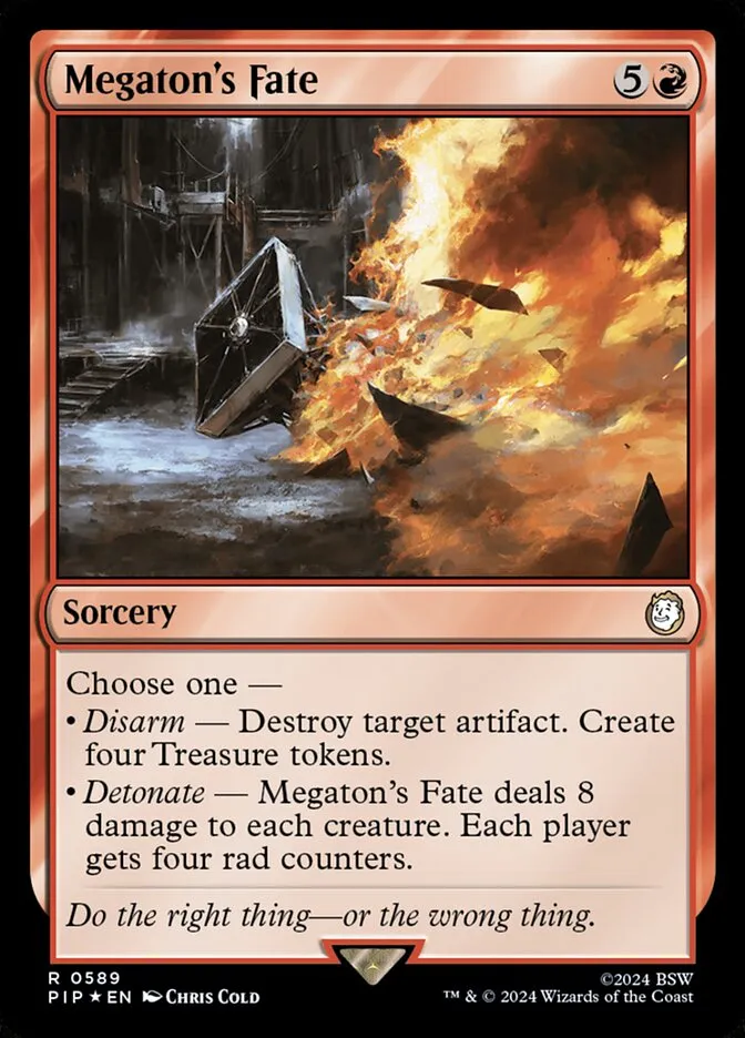 2024 Fallout Megaton's Fate #589 rare card image