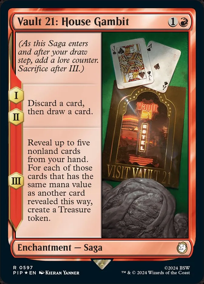 2024 Fallout Vault 21: House Gambit #597 rare card image