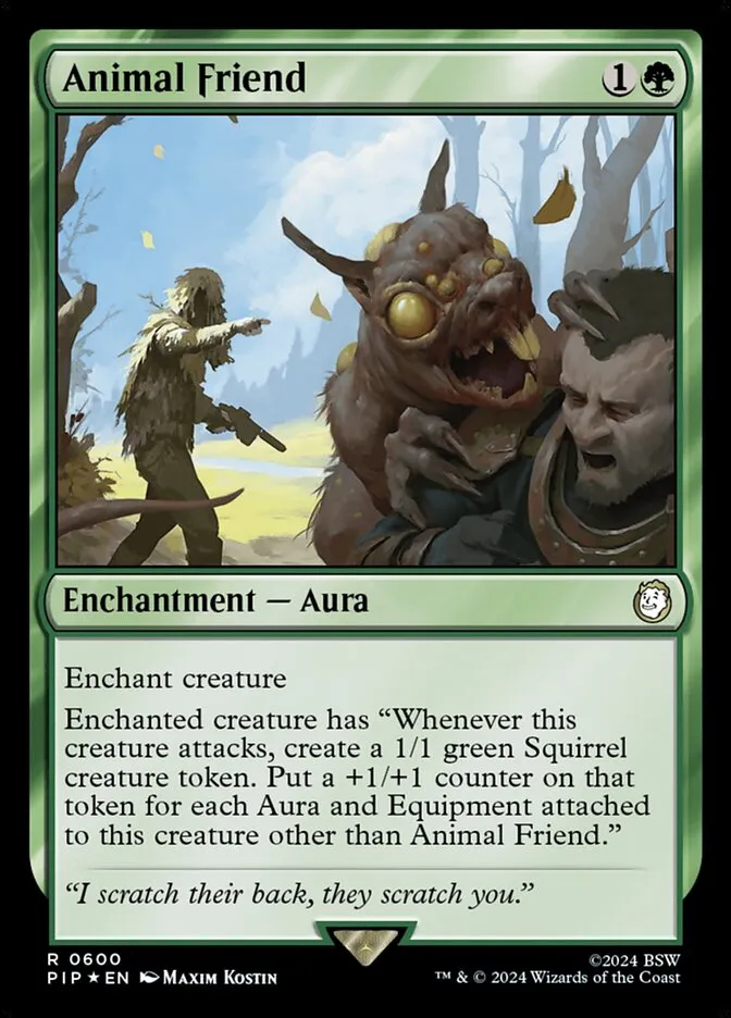 2024 Fallout Animal Friend #600 rare card image