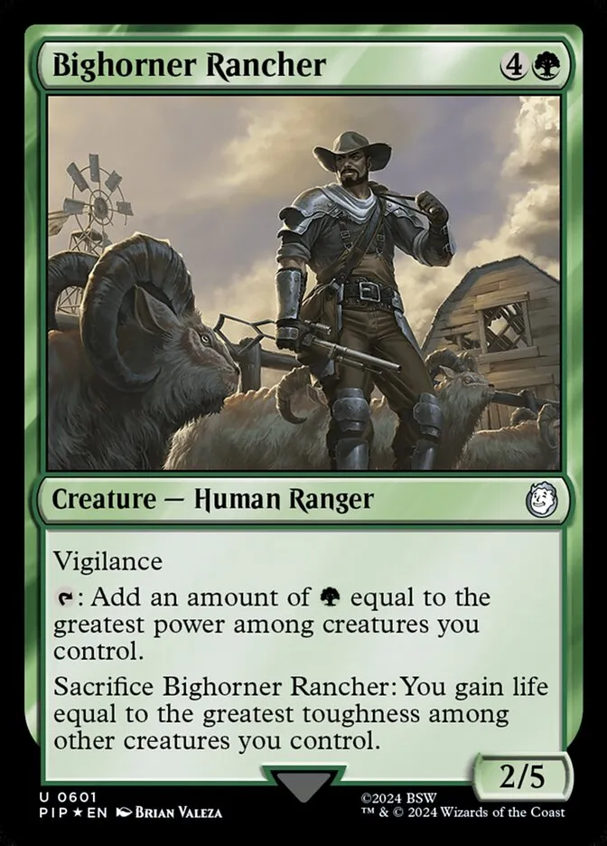2024 Fallout Bighorner Rancher #601 uncommon card image