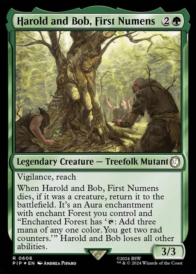 2024 Fallout Harold and Bob, First Numens #606 rare card image