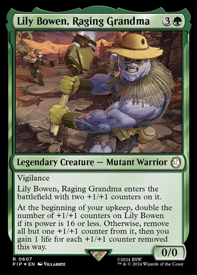 2024 Fallout Lily Bowen, Raging Grandma #607 rare card image