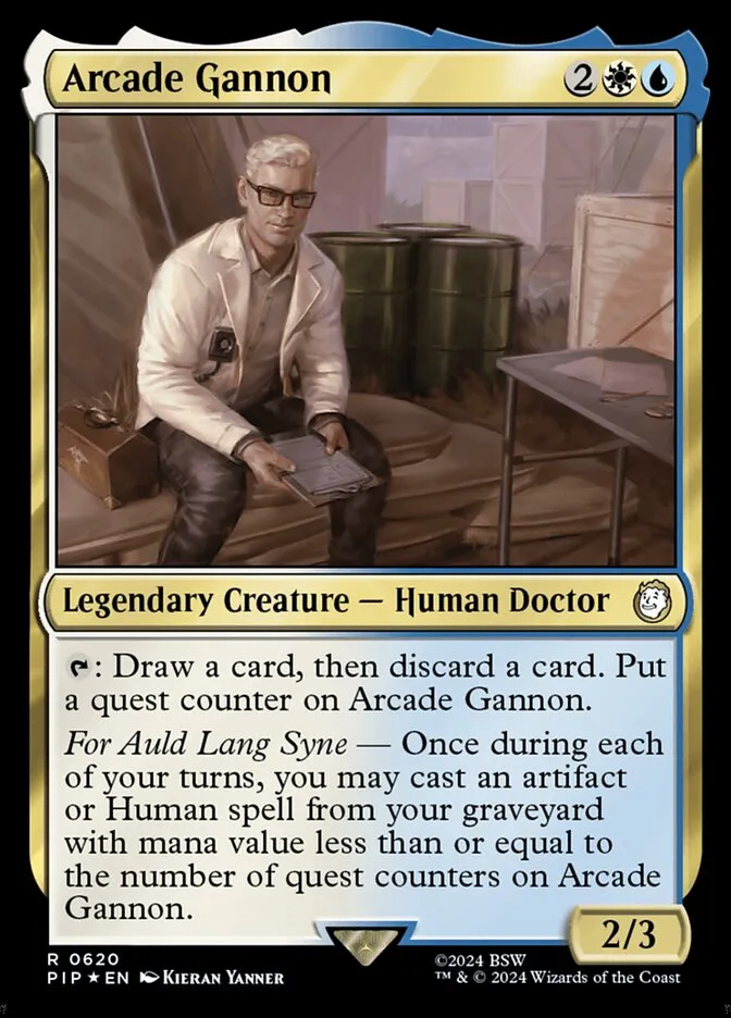 2024 Fallout Arcade Gannon #620 rare card image