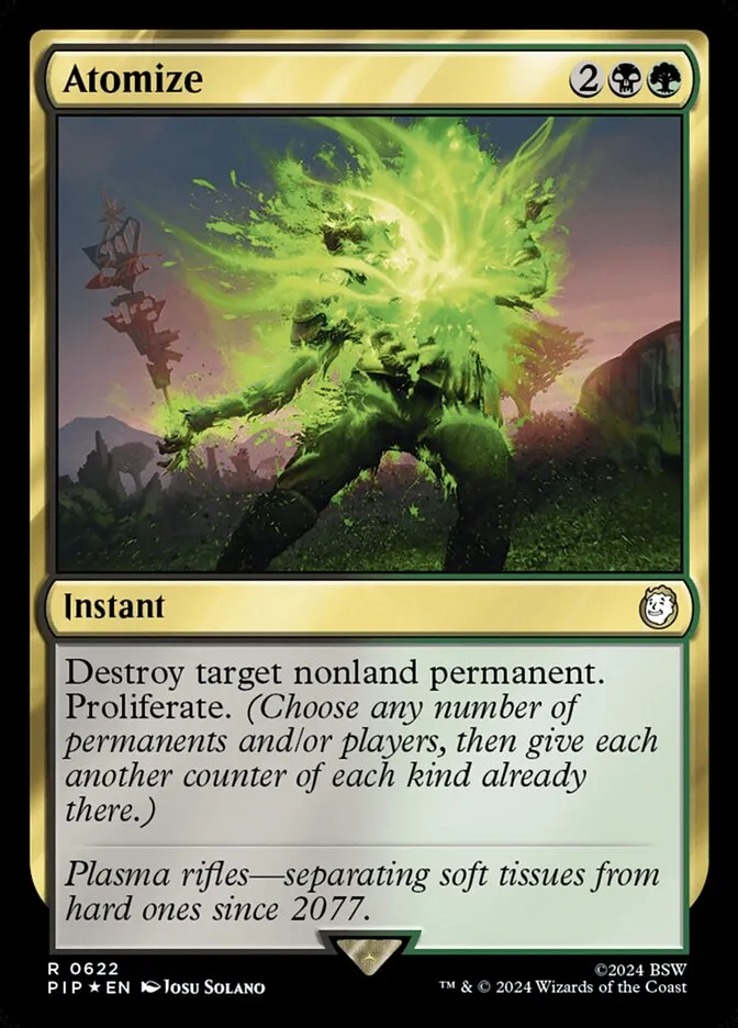 2024 Fallout Atomize rare #622 rare card image