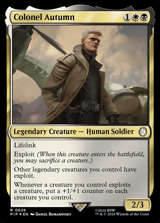 2024 Fallout Colonel Autumn #626 rare card image