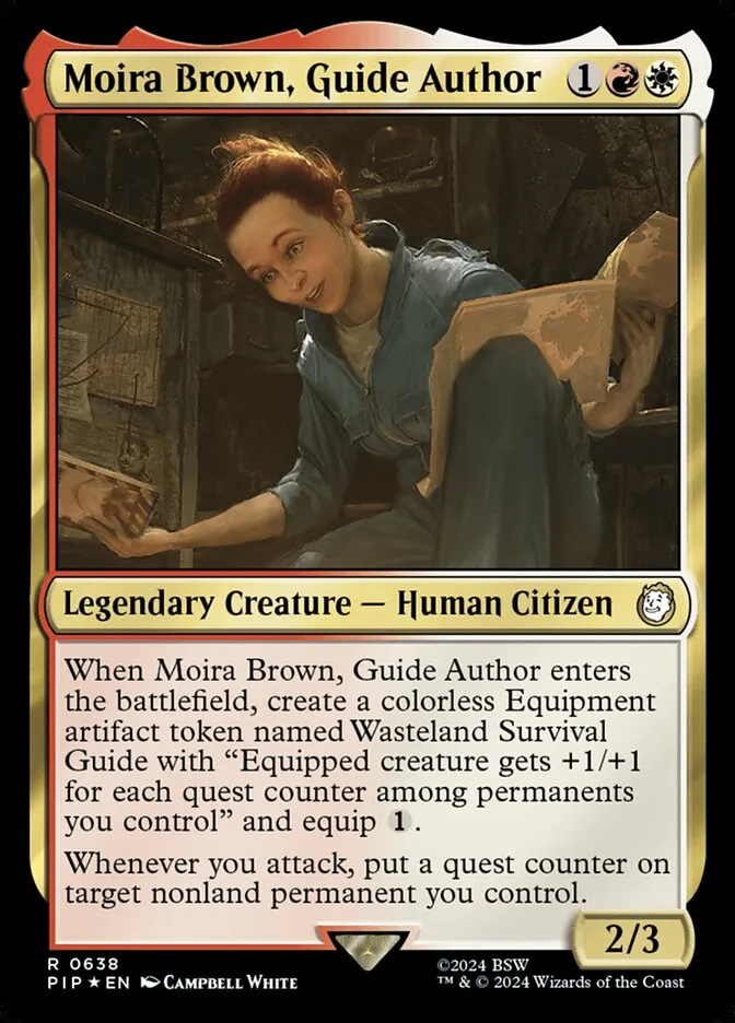 2024 Fallout Moira Brown, Guide Author #638 rare card image