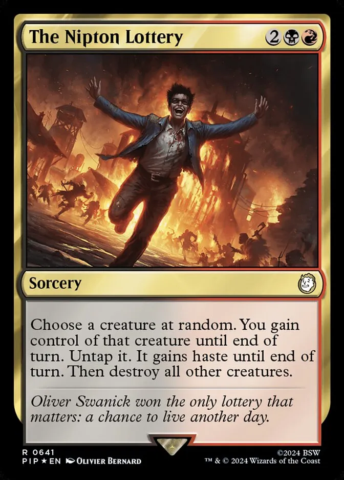 2024 Fallout The Nipton Lottery #641 rare card image