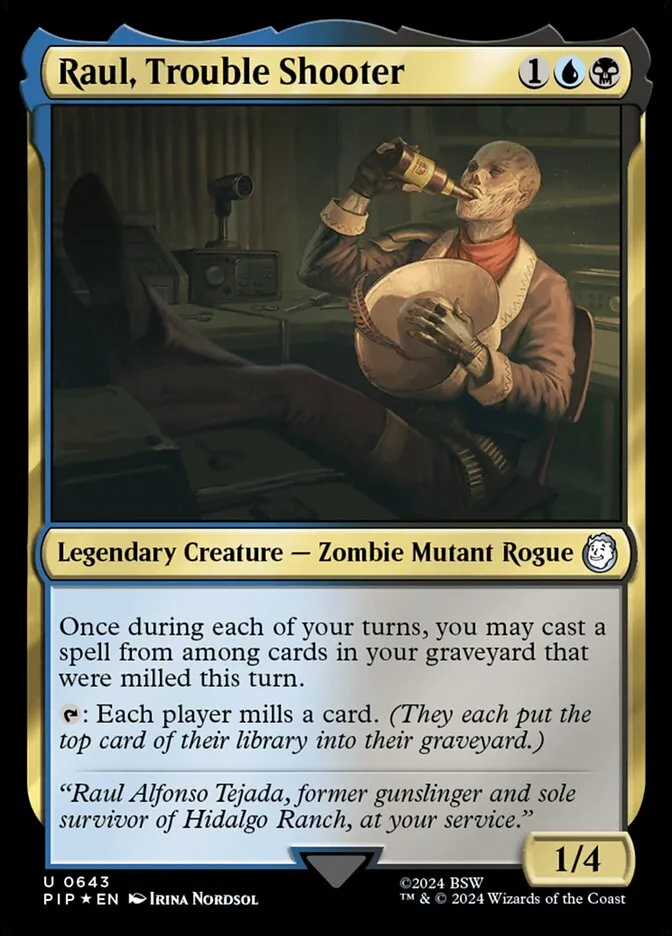 2024 Fallout Raul, Trouble Shooter #643 uncommon card image