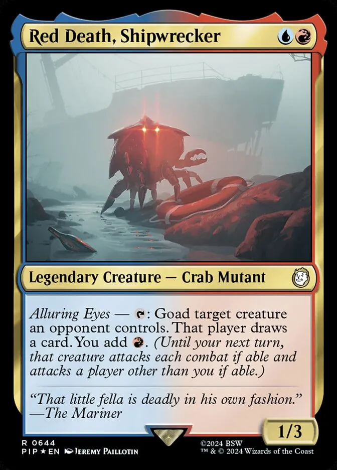 2024 Fallout Red Death, Shipwrecker #644 rare card image